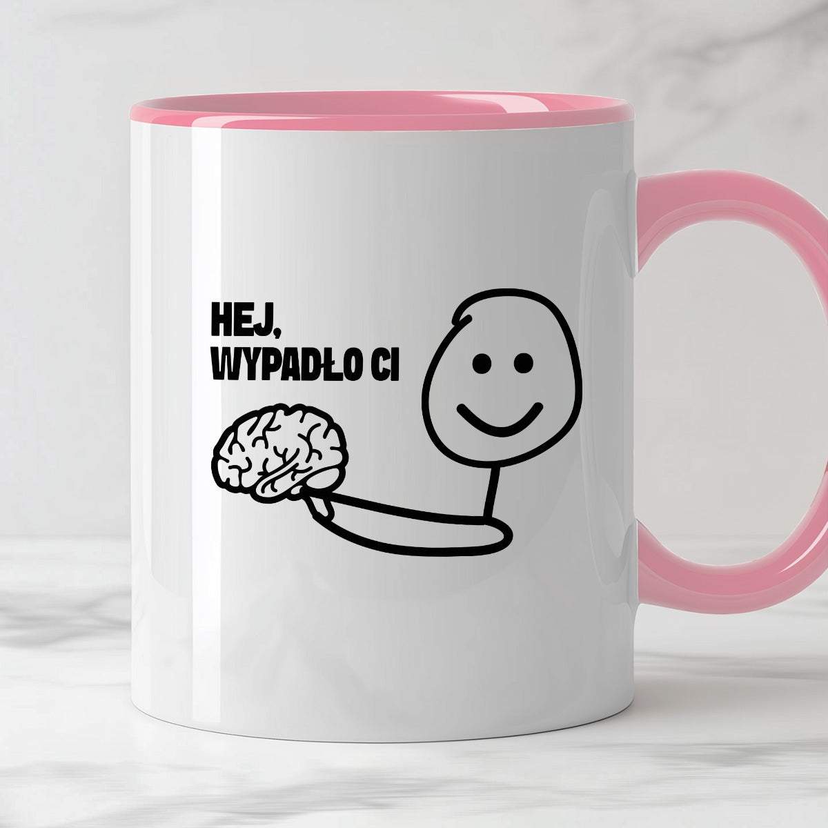 Kubek z nadrukiem "Hej, wypadło Ci"