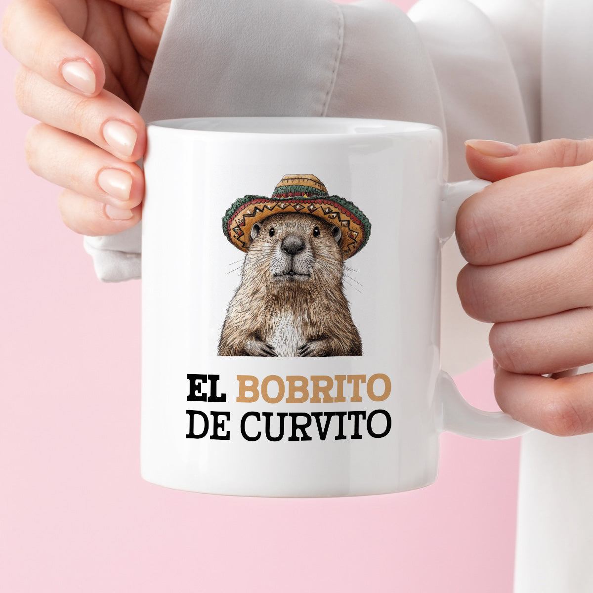 Kubek z nadrukiem "El bobrito de curvito"