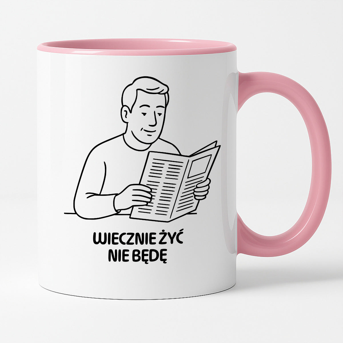 Kubek z nadrukiem "Wiecznie żyć nie będę" - Cytaty TATY - DZIEŃ TATY