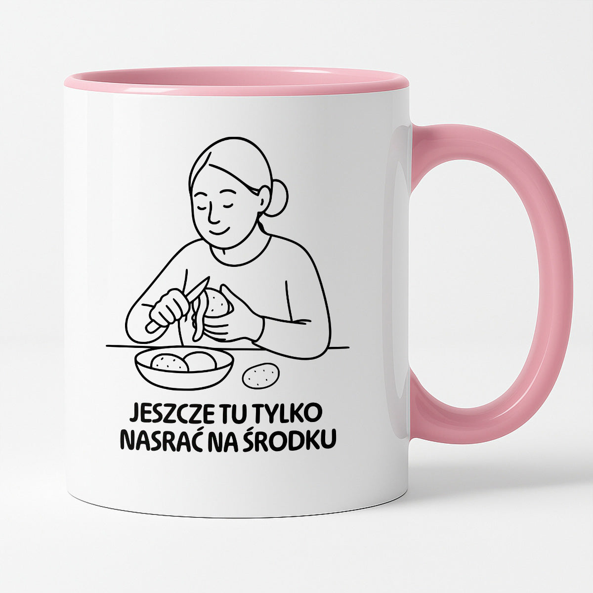 Kubek z nadrukiem "Jeszcze tu tylko nasrać na środku" - Cytaty MAMY - DZIEŃ MAMY