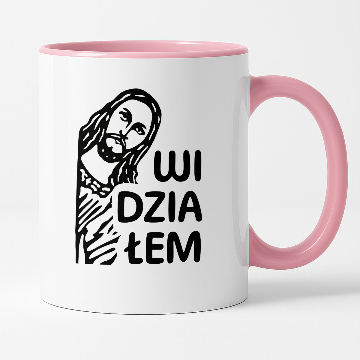 Kubek z nadrukiem "Widziałem - Jezus"
