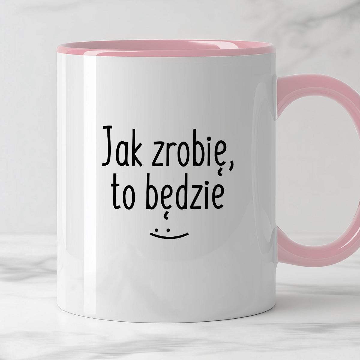 Kubek z nadrukiem "Jak zrobię, to będzie" FB