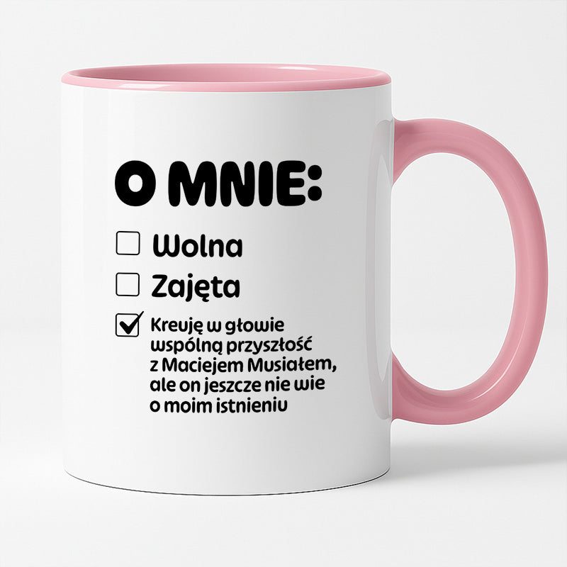 Kubek z nadrukiem "Mój status"