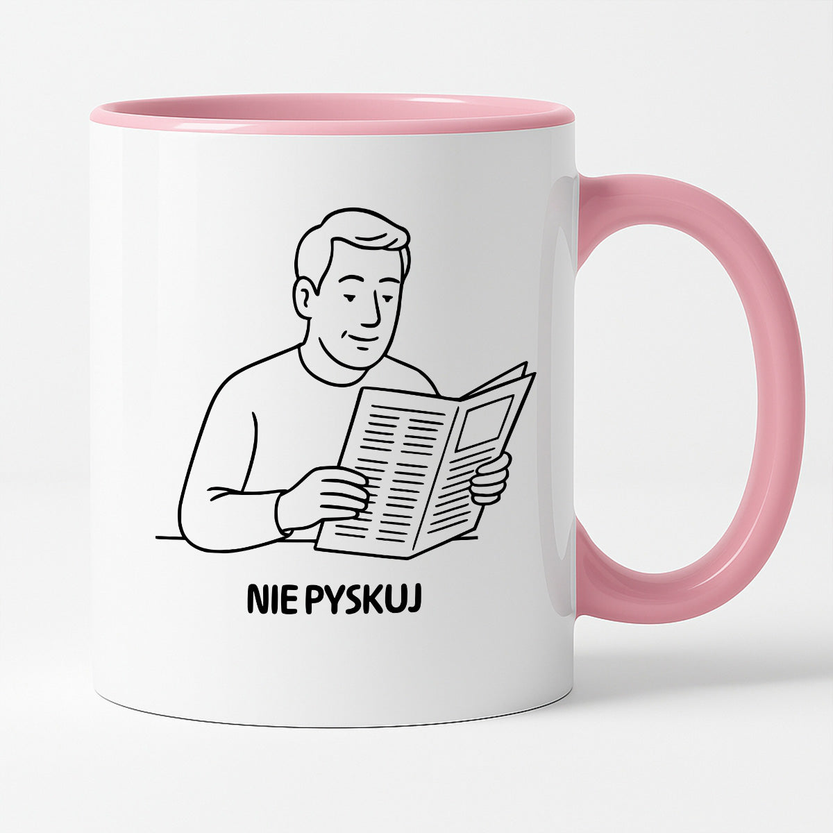 Kubek z nadrukiem "Nie pyskuj" - Cytaty TATY - DZIEŃ TATY
