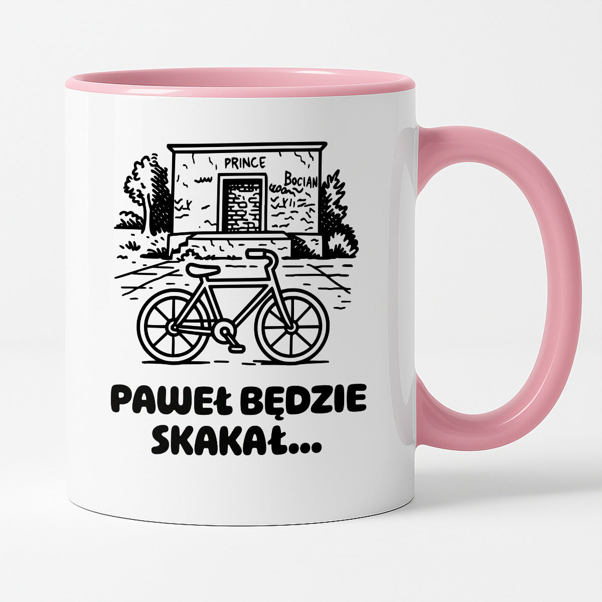 Kubek z nadrukiem - HITY POLSKIEGO INTERNETU - PAWEŁ JUMPER - "Paweł będzie skakał"