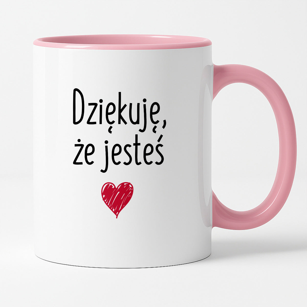 Kubek z nadrukiem "Dziękuję, że jesteś"