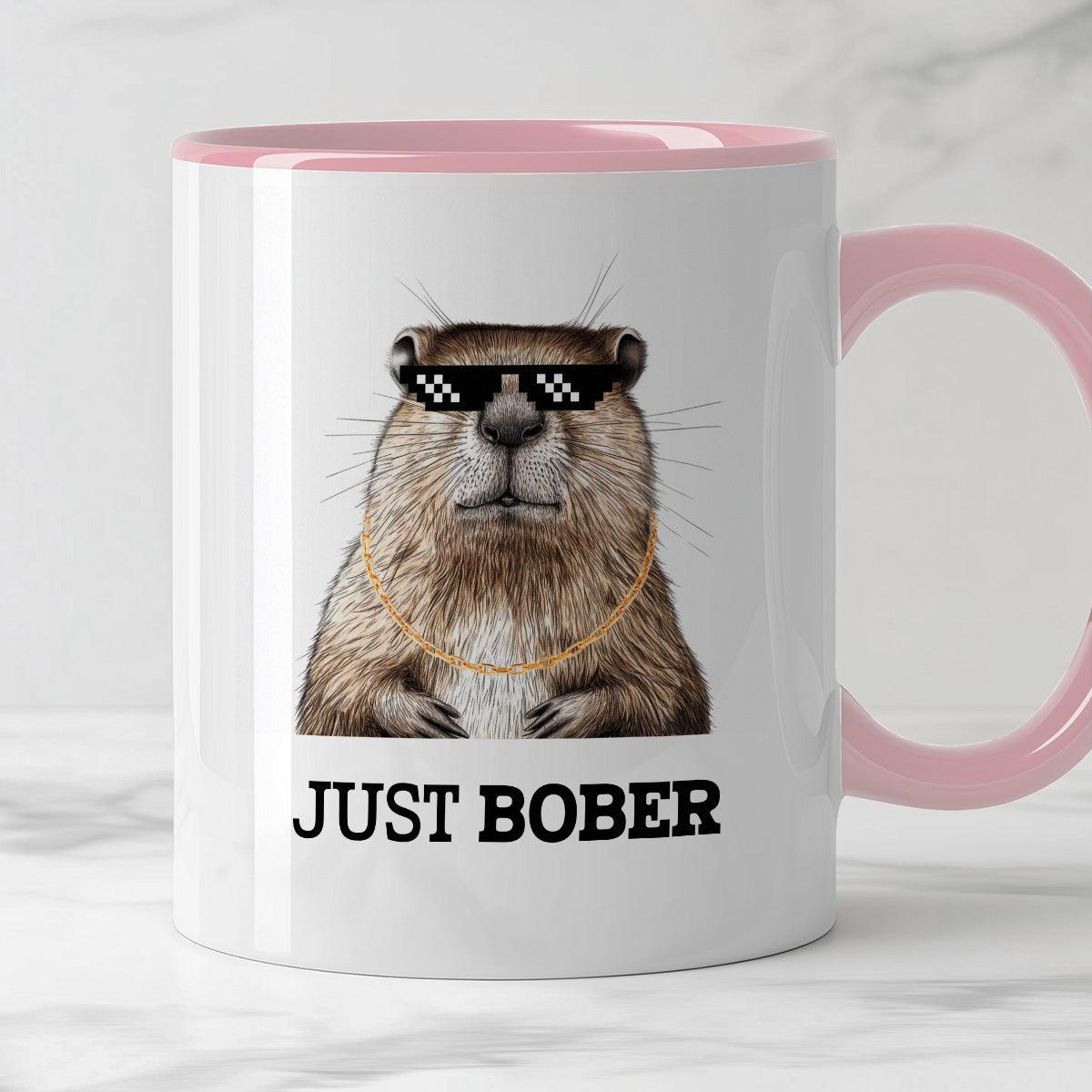 Kubek z nadrukiem "Just bober"