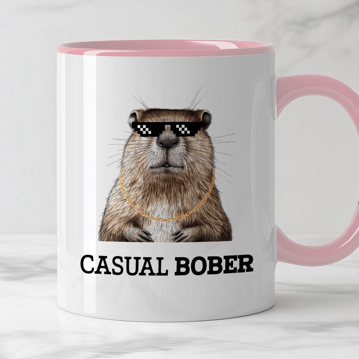 Kubek z nadrukiem "Casual bober"