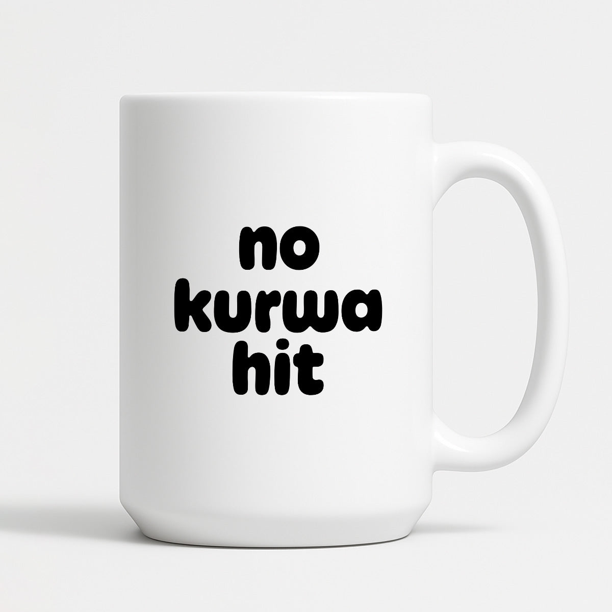 Kubek z nadrukiem - "no kurwa hit"