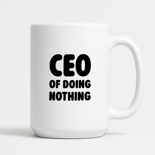 Kubek z nadrukiem - "CEO of doing nothing"