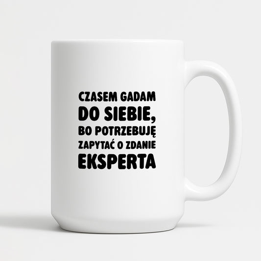 Kubek z nadrukiem - "Czasem gadam do siebie"