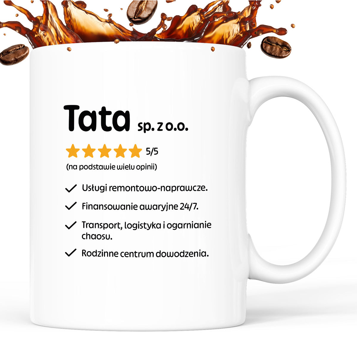 Kubek z nadrukiem - "Tata spółka z o.o."