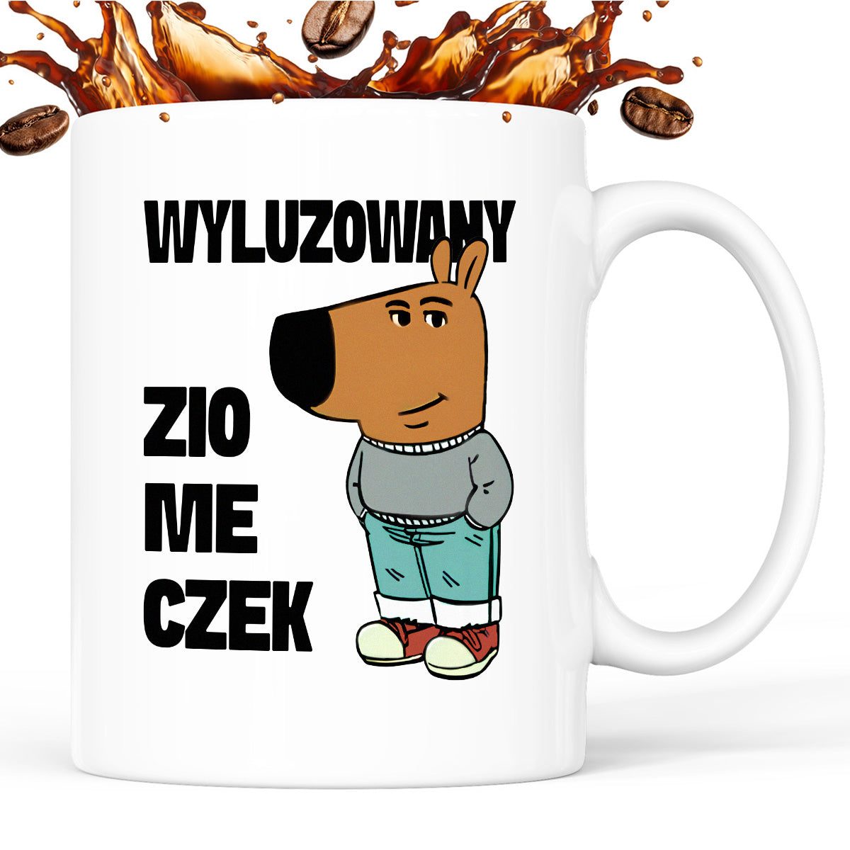 Kubek z nadrukiem "Wyluzowany ziomeczek"