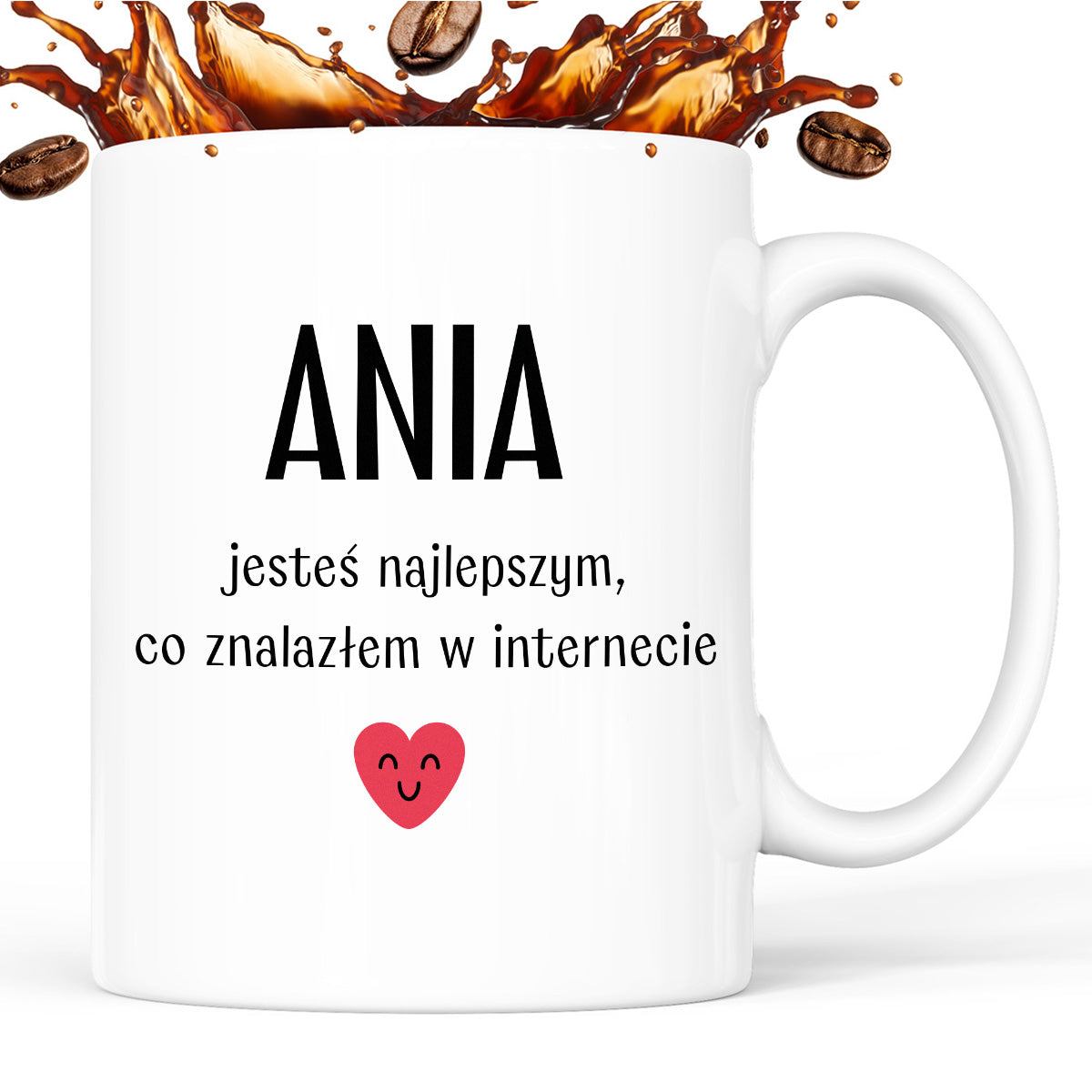 Kubek spersonalizowany z nadrukiem "Jesteś najlepszym, co znalazłem w