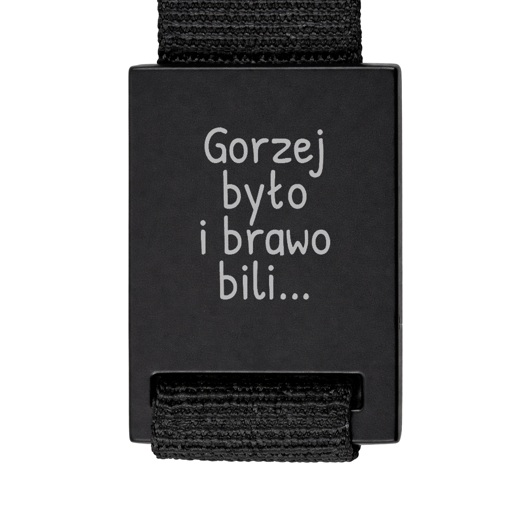 Brelok z grawerem "Gorzej było i brawo bili"