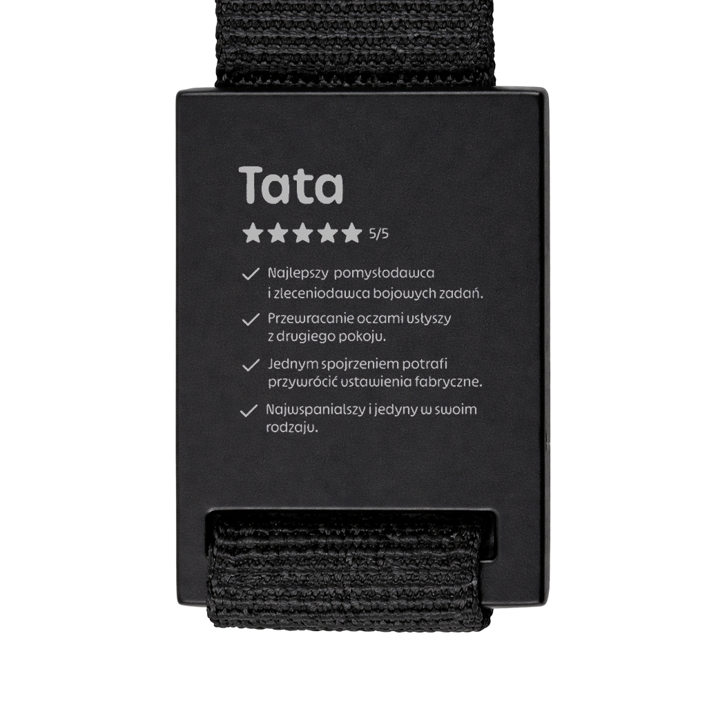 Brelok z grawerem "Tata 5/5"
