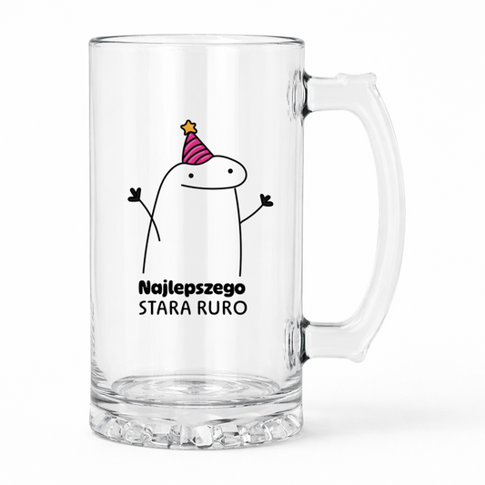 KUFEL z nadrukiem "Najlepszego stara ruro"