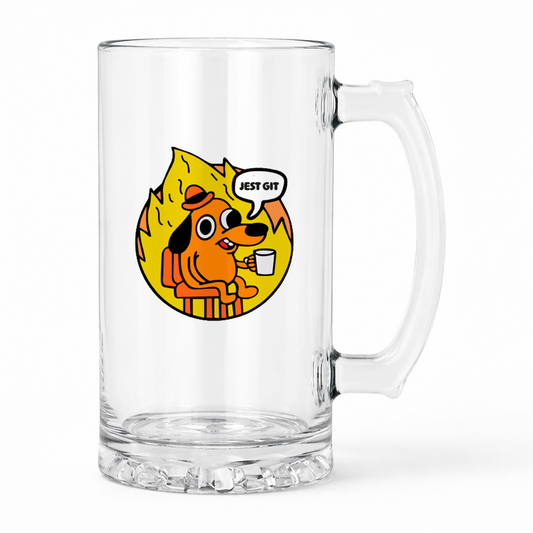 KUFEL z nadrukiem "jest git"