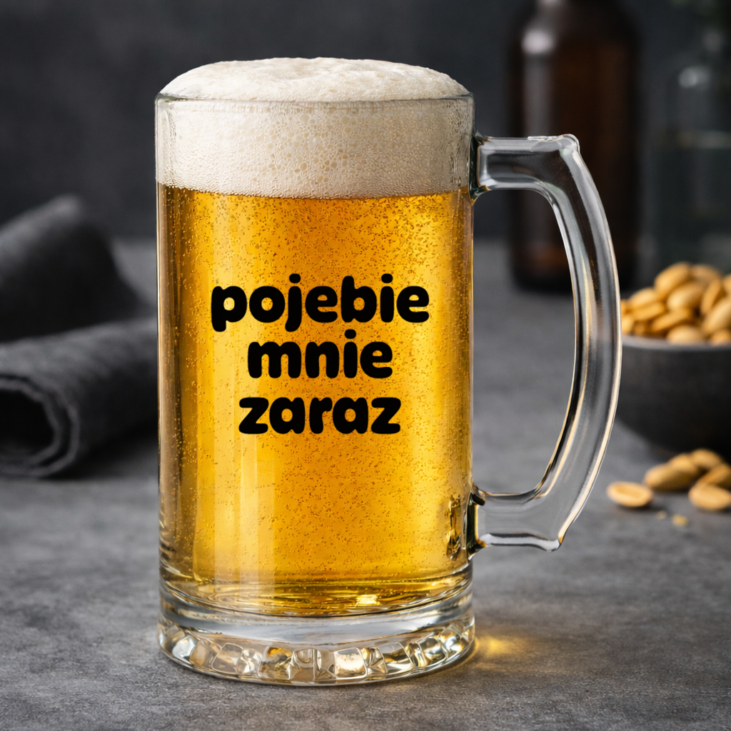 KUFEL z nadrukiem "pojebie mnie zaraz"