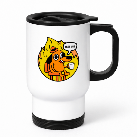 Kubek termiczny z nadrukiem "jest git"