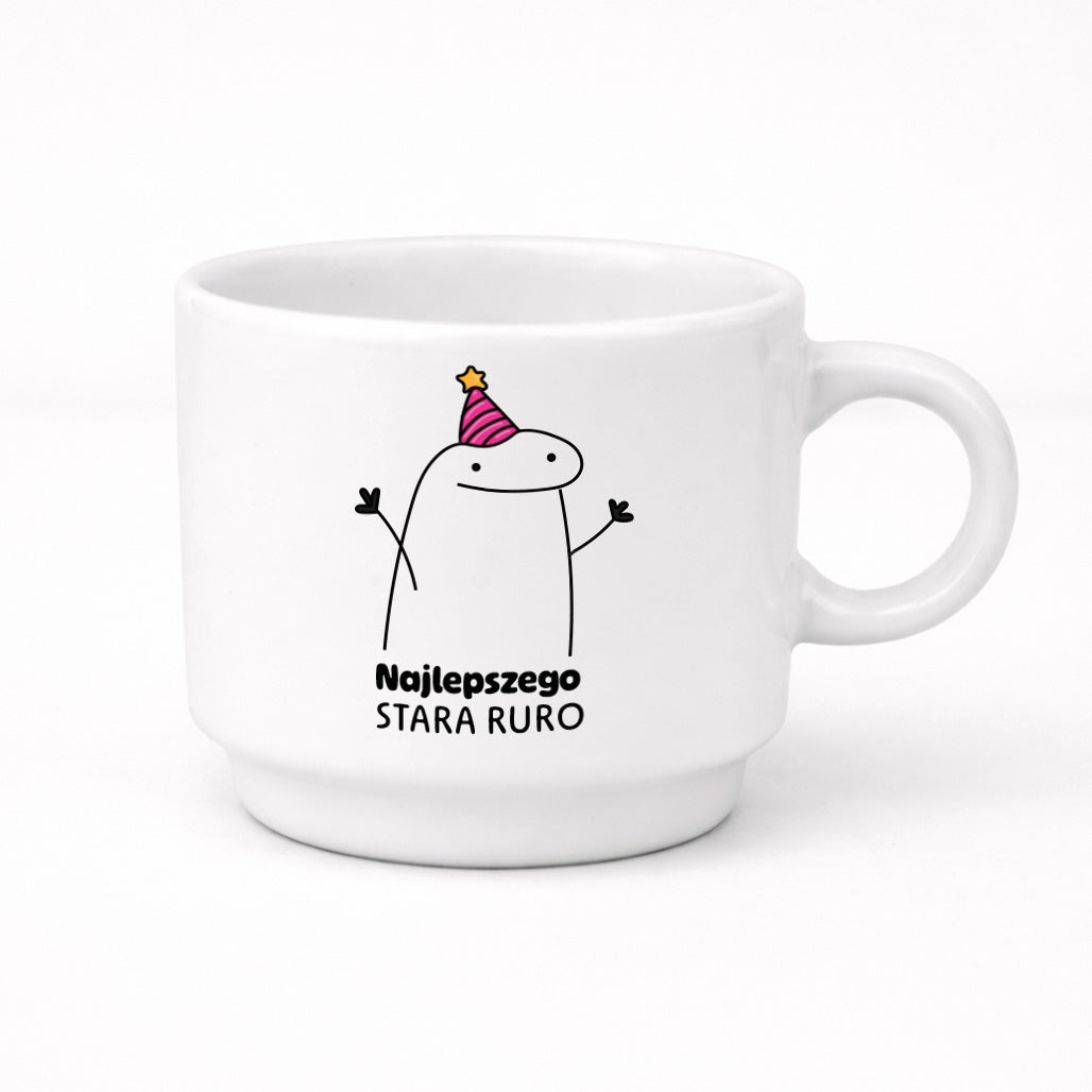 Filiżanka 250 ml z nadrukiem "Najlepszego stara ruro"