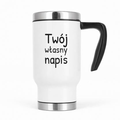 Kubek termiczny COMFORT 480 ml z własnym napisem - I