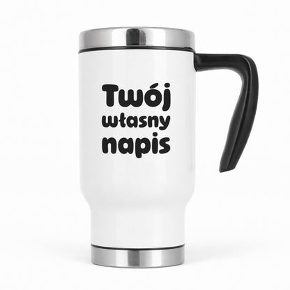 Kubek termiczny COMFORT 480 ml z własnym napisem - II (czarny)