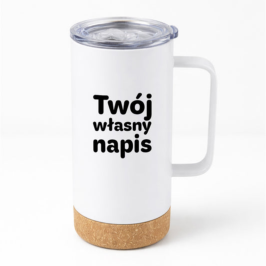 Kubek termiczny PREMIUM 500 ml z własnym napisem - V