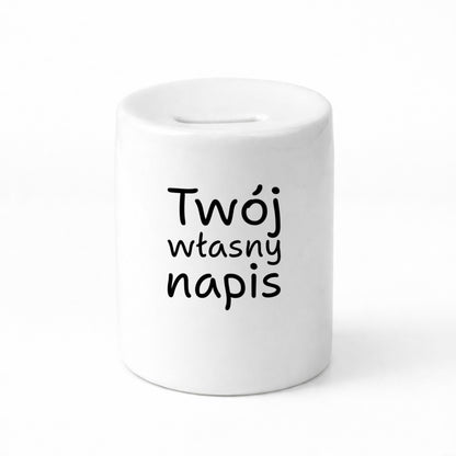 SKARBONKA ceramiczna z własnym napisem - IV