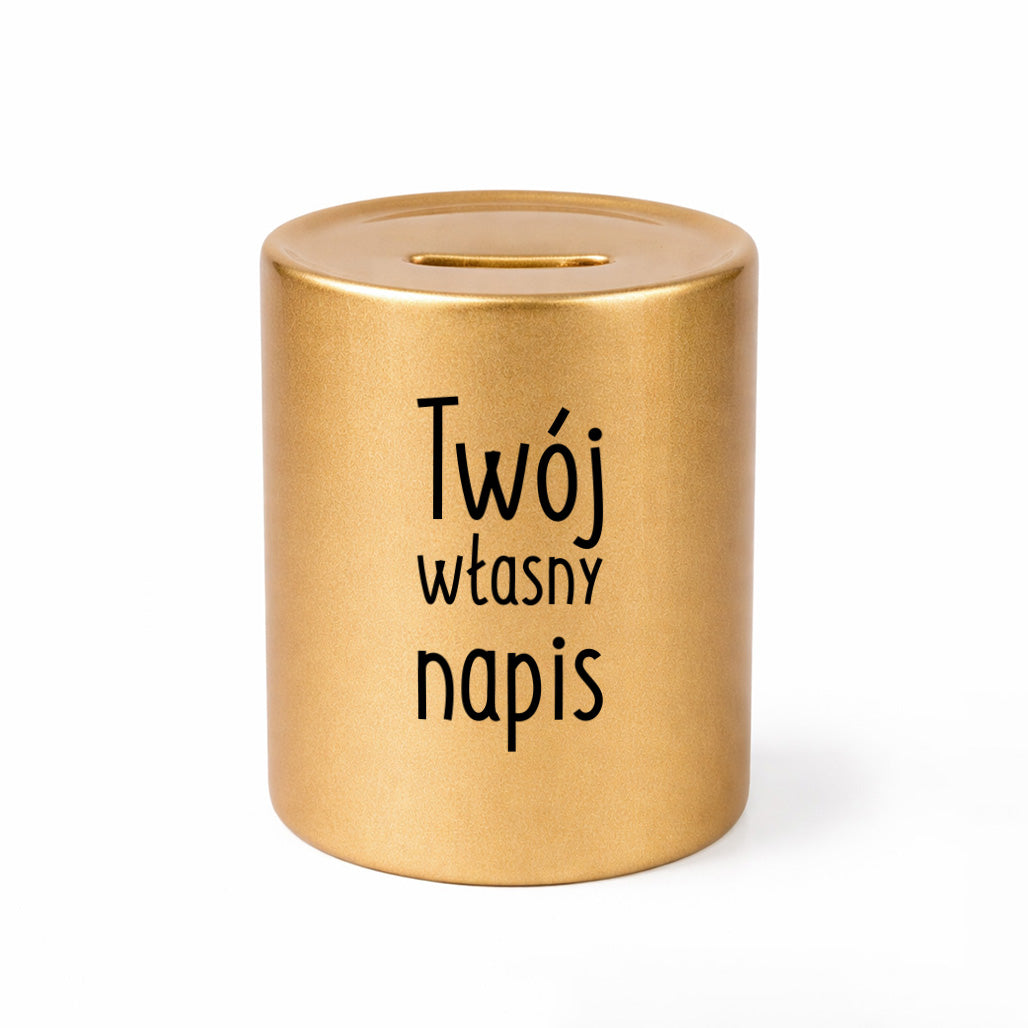SKARBONKA ceramiczna z własnym napisem - II