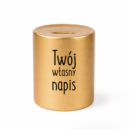 SKARBONKA ceramiczna z własnym napisem - II