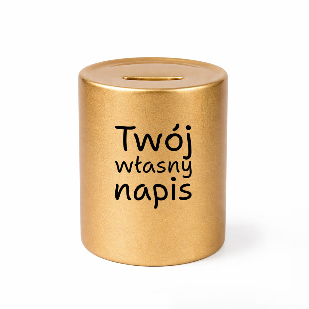 SKARBONKA ceramiczna z własnym napisem - IV