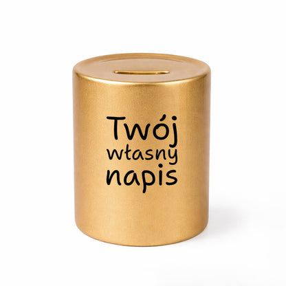 SKARBONKA ceramiczna z własnym napisem - IV