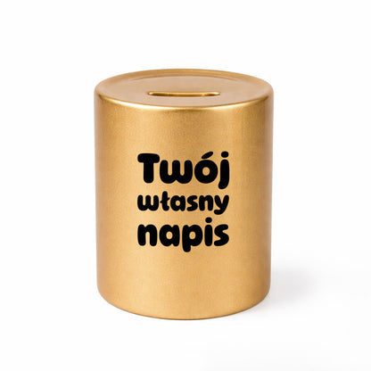 SKARBONKA ceramiczna z własnym napisem - III