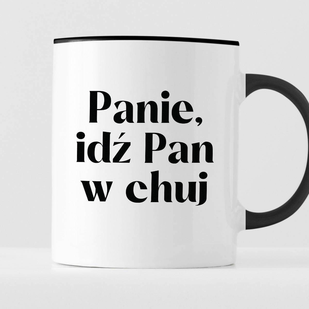 Kubek z nadrukiem "Panie, idź Pan w chuj"