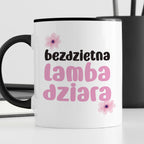 Kubek z nadrukiem "Bezdzietna lambadziara"