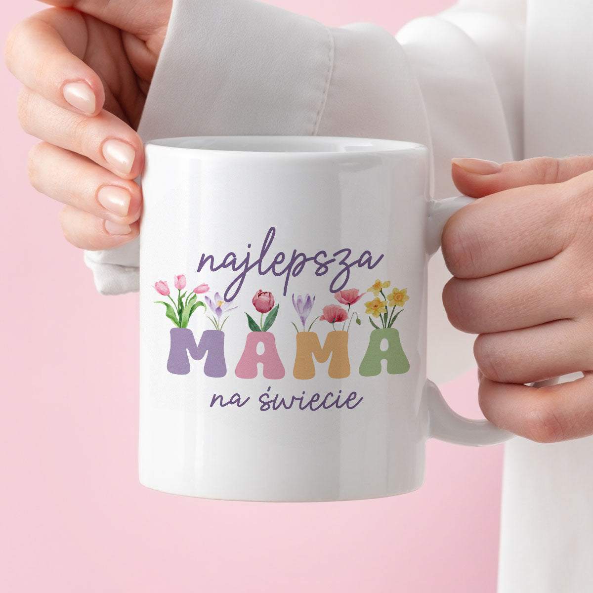 Kubek z nadrukiem "Najlepsza mama na świecie"