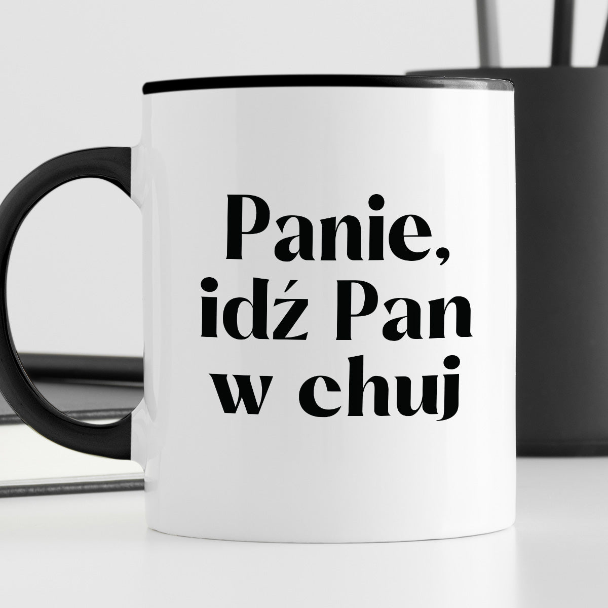 Kubek z nadrukiem "Panie, idź Pan w chuj"