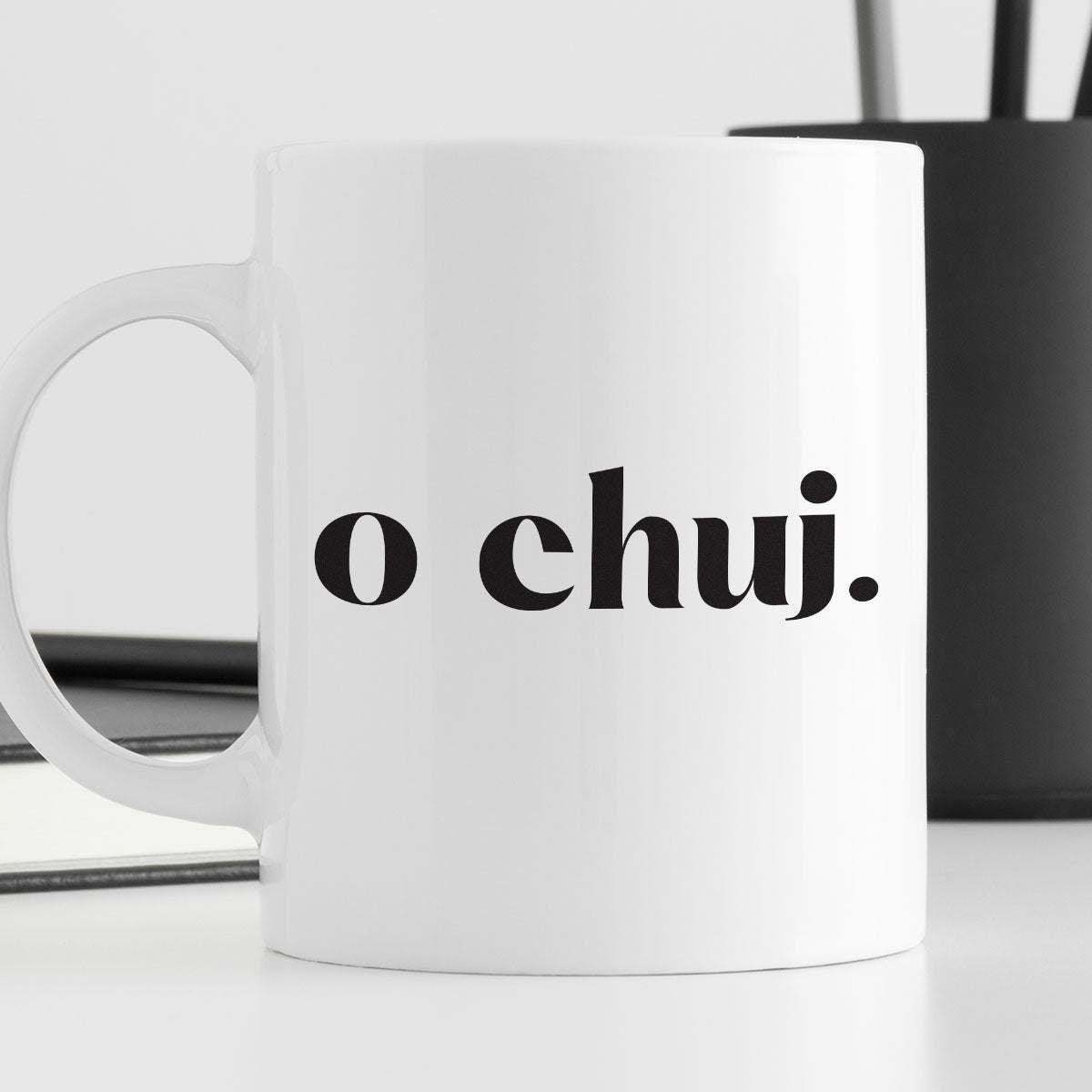 Kubek z nadrukiem "o chuj."