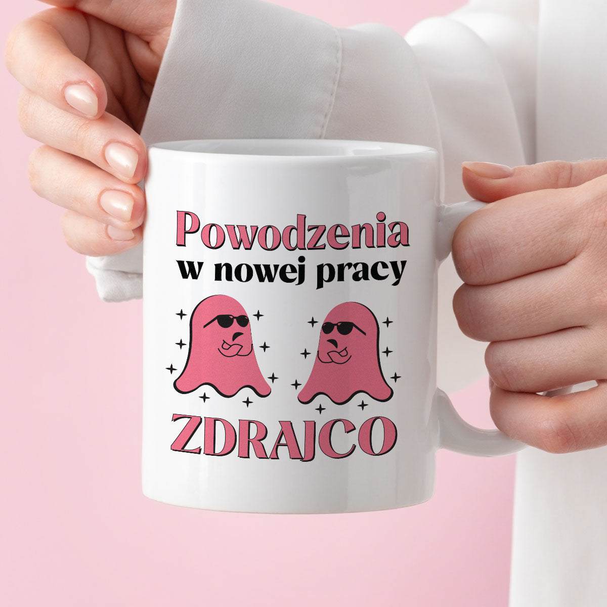 Kubek z nadrukiem "Powodzenia w nowej pracy ZDRAJCO"