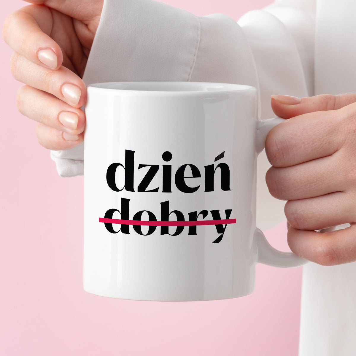 Kubek z nadrukiem "dzień (nie)dobry"