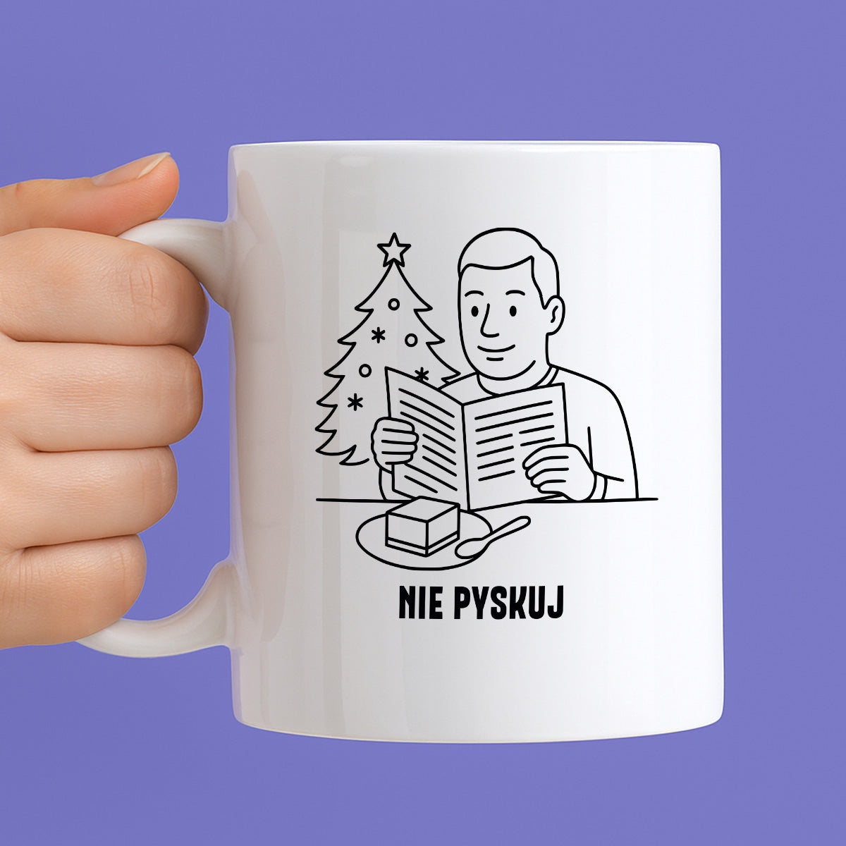 Kubek świąteczny z cytatem TATY - "Nie pyskuj"