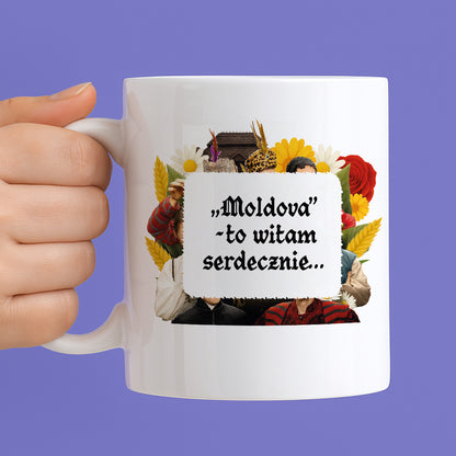 Kubek z nadrukiem "„Moldova” to witam serdecznie..." NOWE 1670