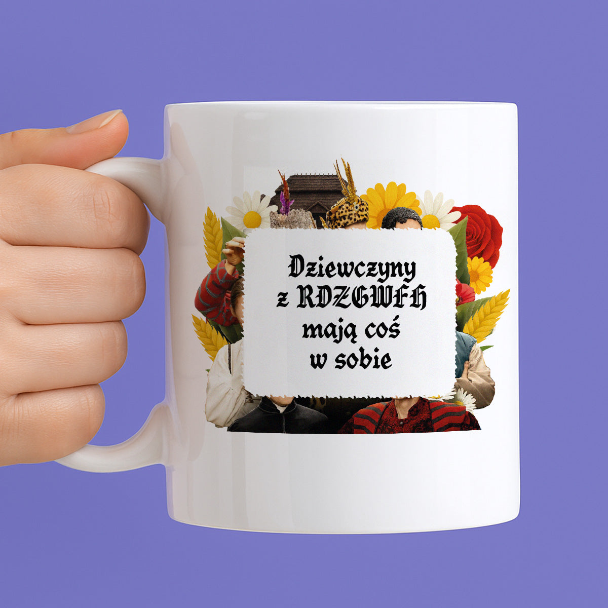 Kubek z nadrukiem "Dziewczyny z RDZGWFH mają coś w sobie" NOWE 1670