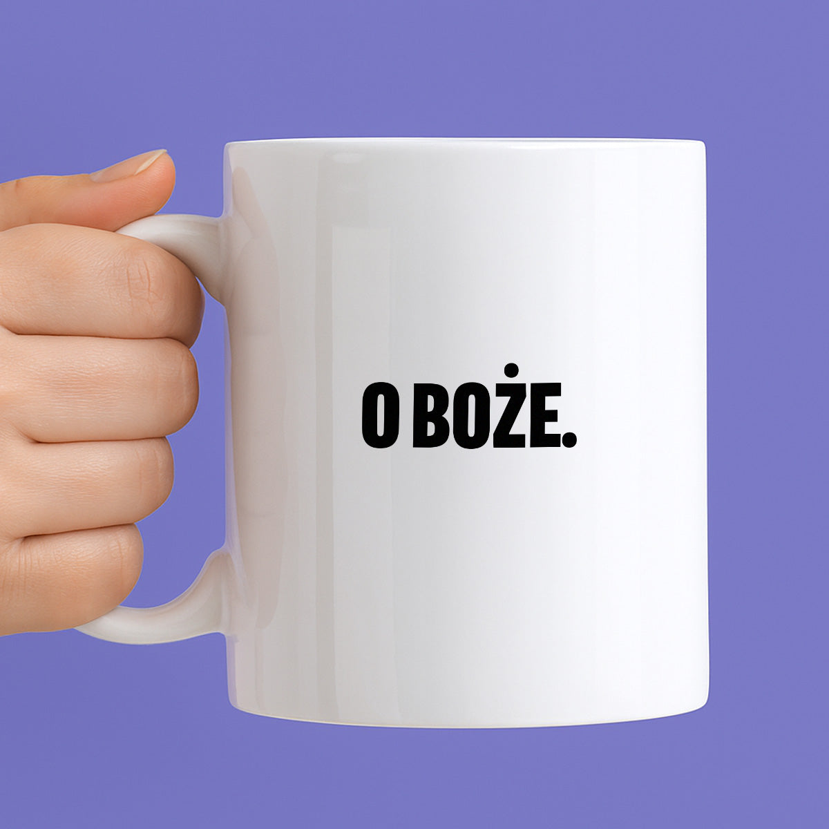 Kubek z nadrukiem - "O Boże."