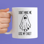 Kubek z nadrukiem "Don't make me loose my sheet"