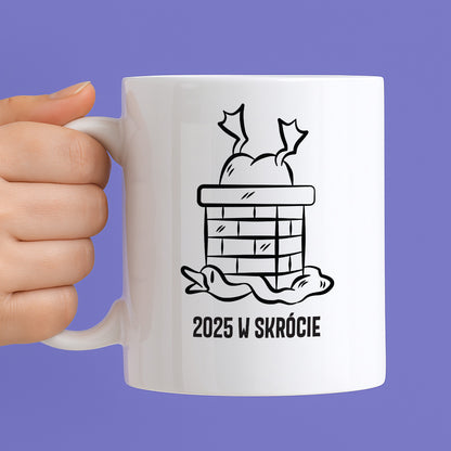 Kubek świąteczny z GĄSKĄ - "2025 W SKRÓCIE"