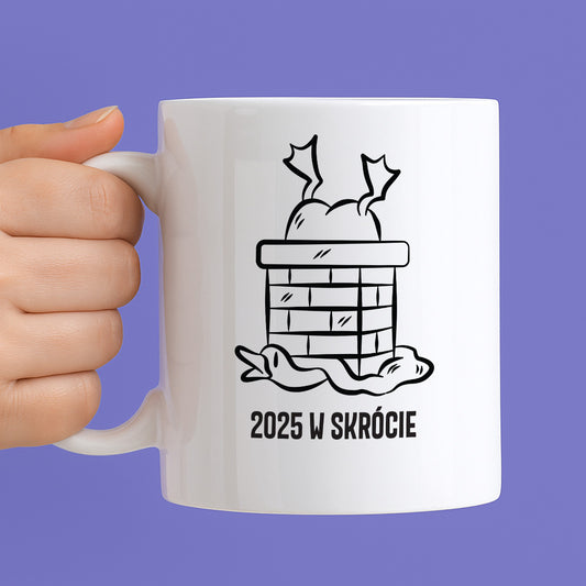 Kubek świąteczny z GĄSKĄ - "2025 W SKRÓCIE"