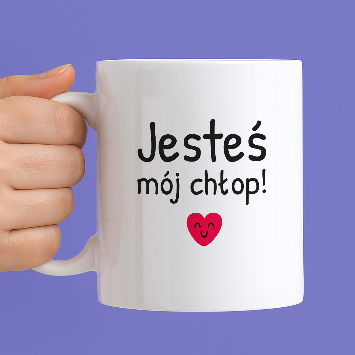 Kubek z nadrukiem - "Jesteś mój chłop!"