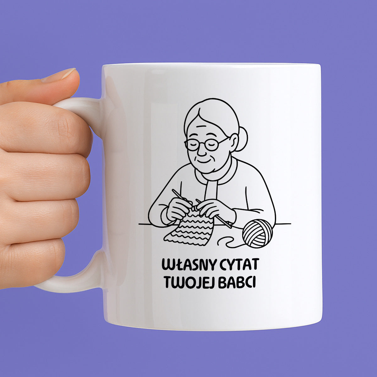 Kubek dla Babci / Dziadka - "Własny cytat"